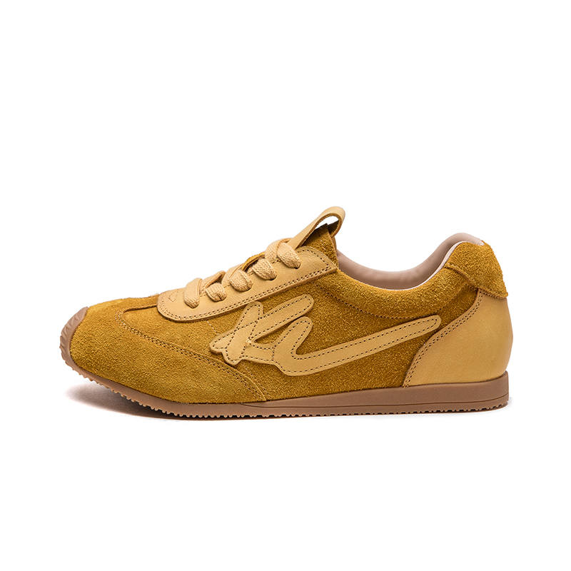 CHIBANG German Army Trainers Top Grain Cow Leather Lightweight Low top Casual Shoes Women's