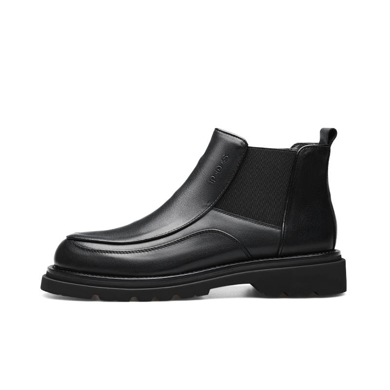 PARDASAUL Cow Leather Chelsea Boots Men's Black
