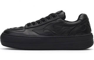 WILD PITCH Overthrow Low top Skateboard Shoes Unisex Pitch Black