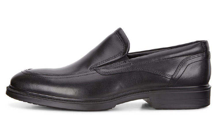 Ecco Reese Series Top Grain Cow Leather Casual Shoes Men's Black