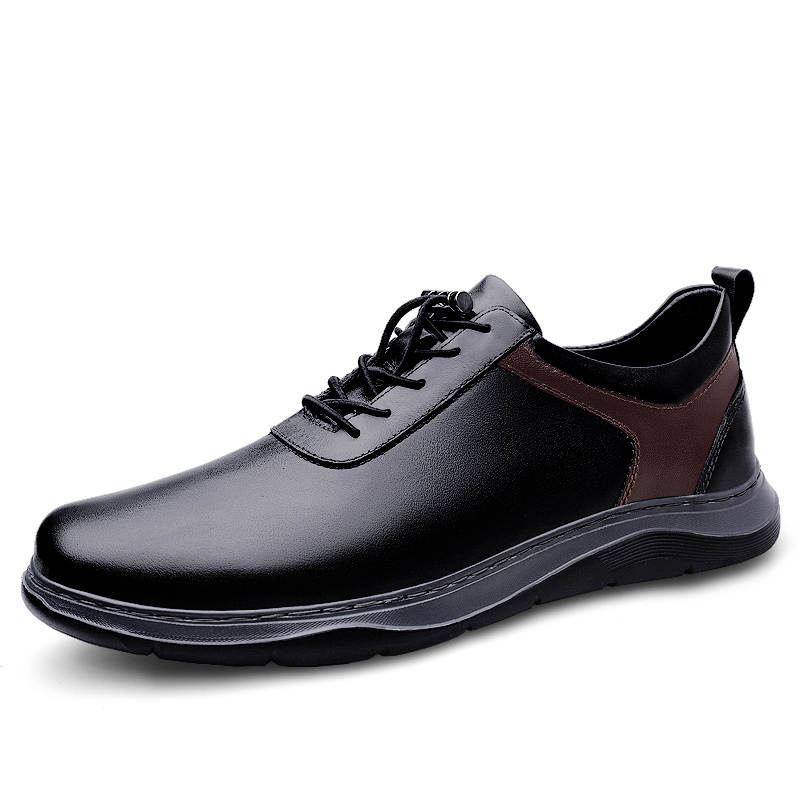 GONGNIULEITING Top Grain Cow Leather Casual Shoes Men's