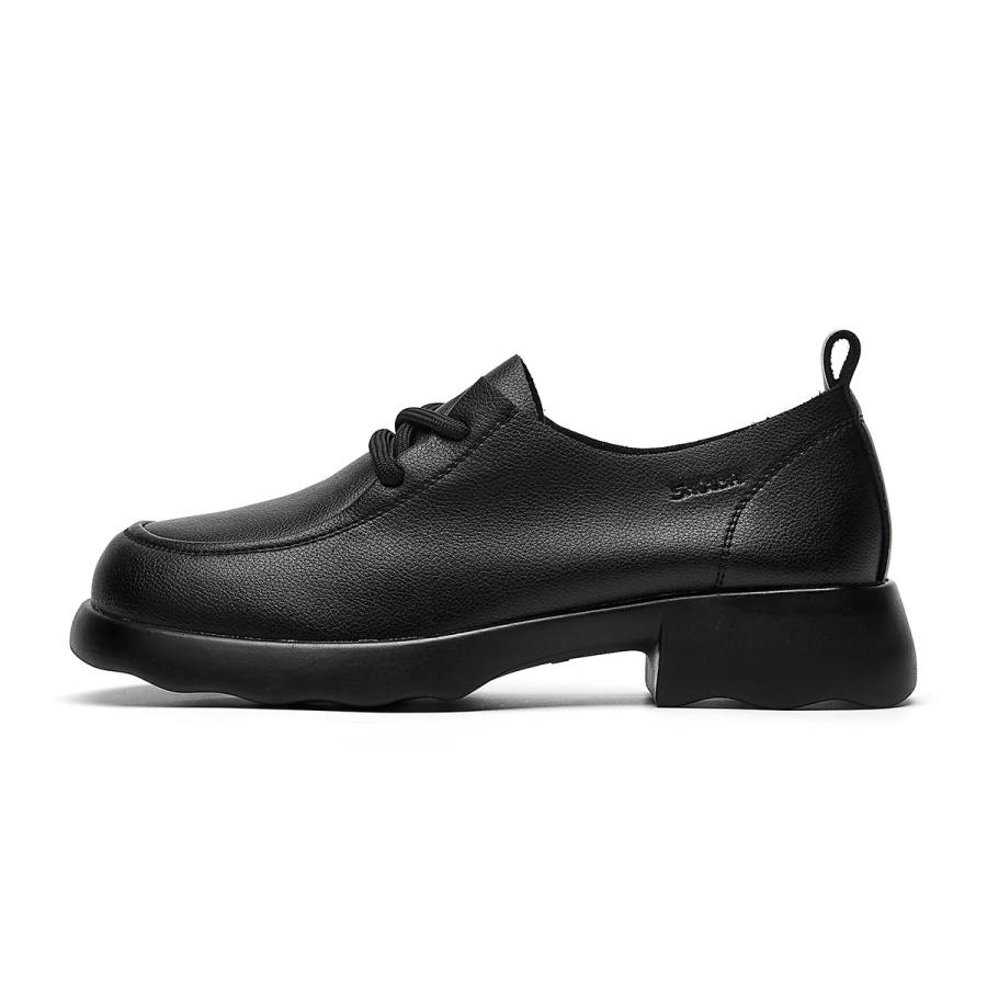 SHOUBA Synthetic Leather Casual Shoes Women's Black