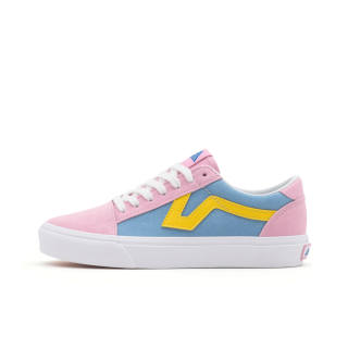Nicolas.Li Low top Skateboard Shoes Women's Yellow Blue Pink
