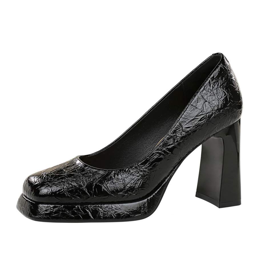 YAFEI XUANYU Chunky Heel High Heels 9cm Women's