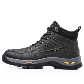 AIBAOLUO Thermal Waterproof Slip Resistant Thermal Waterproof Slip Resistant Short Snow Boots Men's Black