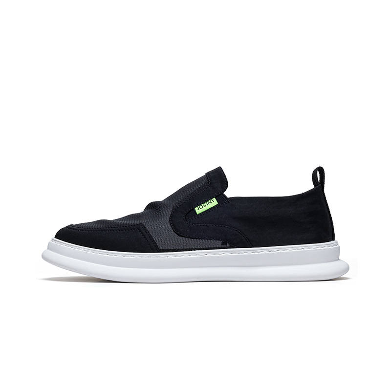 JOSINY Breathable Low top Canvas Shoes Men's Black