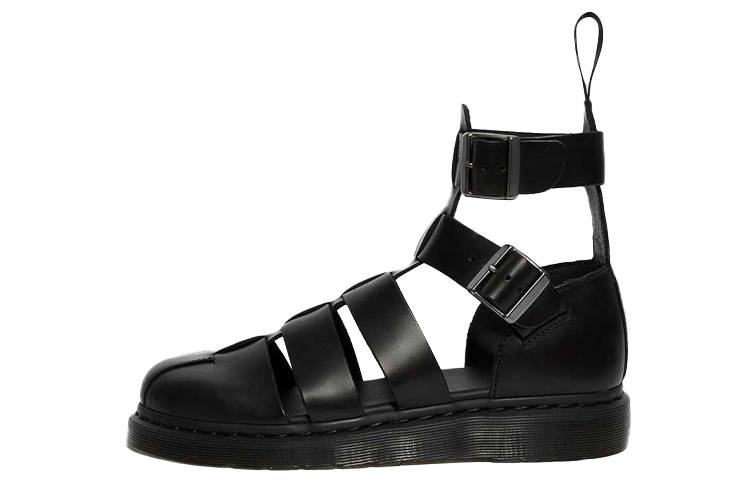 Dr.Martens Geraldo Leather Roman Sandals Unisex Black