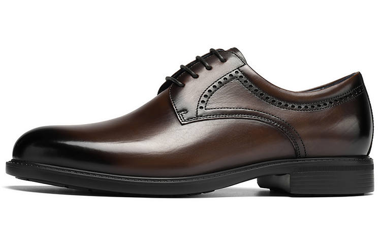 ROBERTA DI CAMERINO Top Grain Cow Leather Dress Shoes Men's Brown