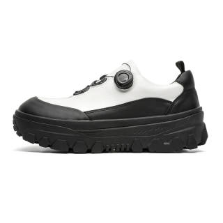 KUNGFUDEER Microfiber Leather Slip Resistant Height Increasing Slip Resistant Height Increasing Low top Casual Shoes