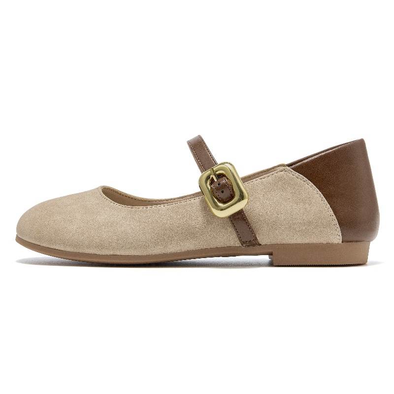 DUSTO PU Synthetic Leather Chunky Heel Mary Jane Shoes Women's