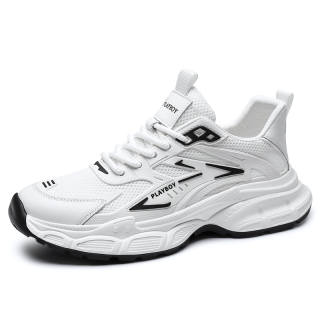 Playboy Flyknit Mesh, Fleece Lined Thermal, Lightweight Breathable, Trendy Fashion, Soft Versatile Running Shoes Men's