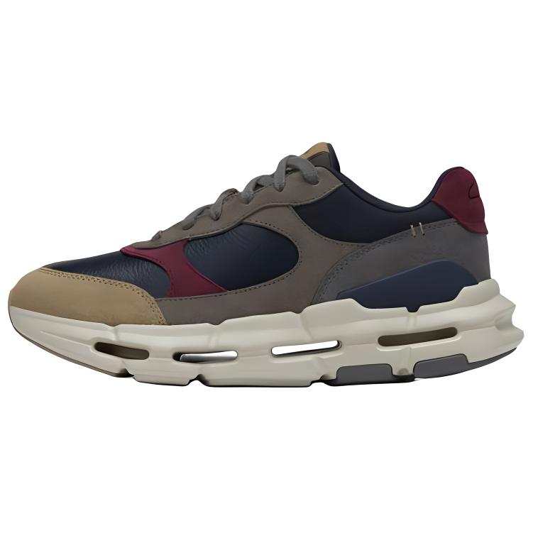 Clarks Cow Leather Low top Casual Shoes Men's Blue