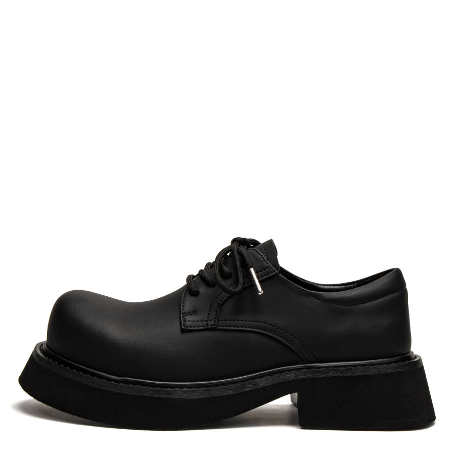 1997K Cow Split Leather Casual Shoes Men's Black