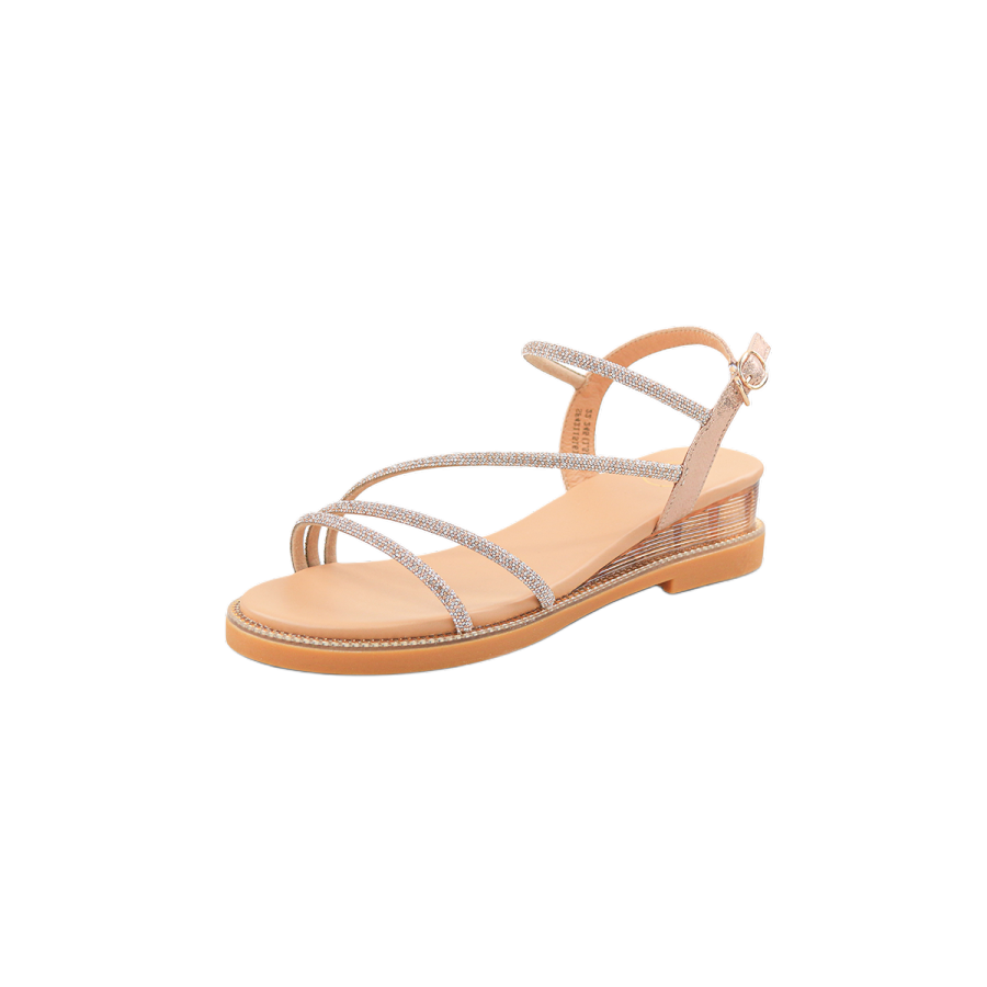 Safiya One Strap Sandals 4.5cm Women's Gold