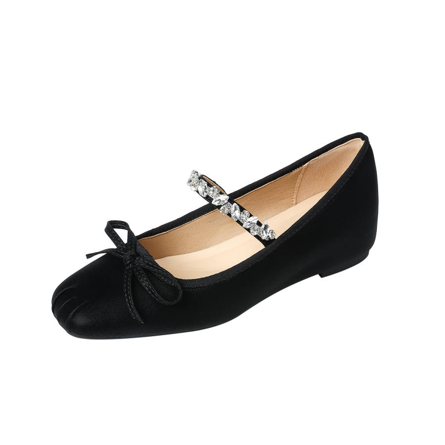 YAFEI XUANYU Microfiber Leather Flat Mary Jane Shoes Women's
