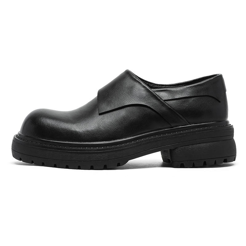 CHILANG CHILANG Microfiber Leather Casual Shoes Men's Black
