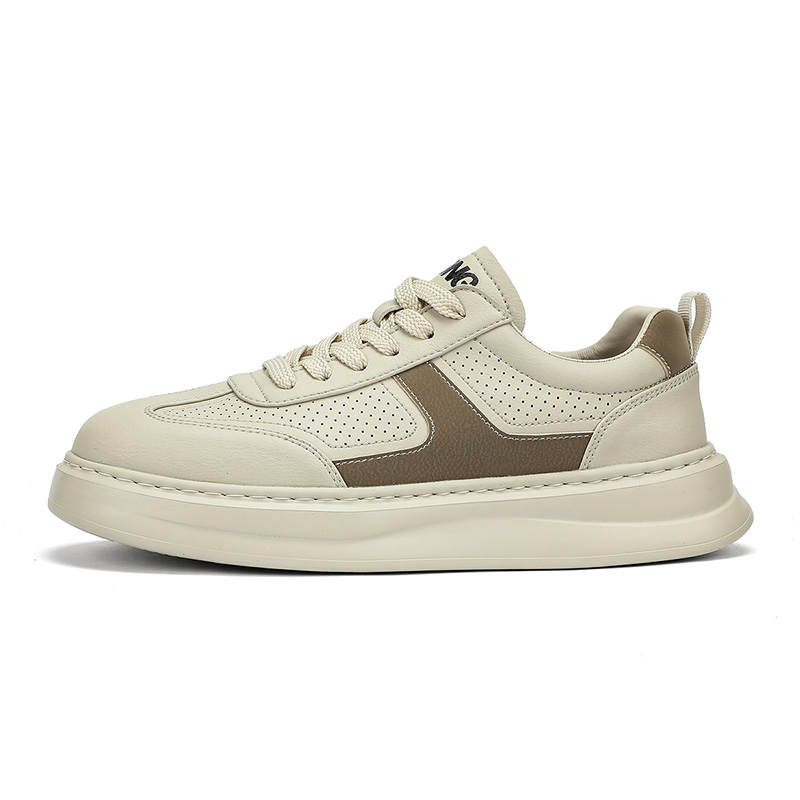 RED DRAGONFLY Synthetic Leather Breathable Cushioning Height Increasing Low top Skateboard Shoes Men's