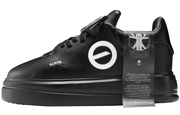 NORVINCY Stylish Skateboarding Shoes Unisex Black