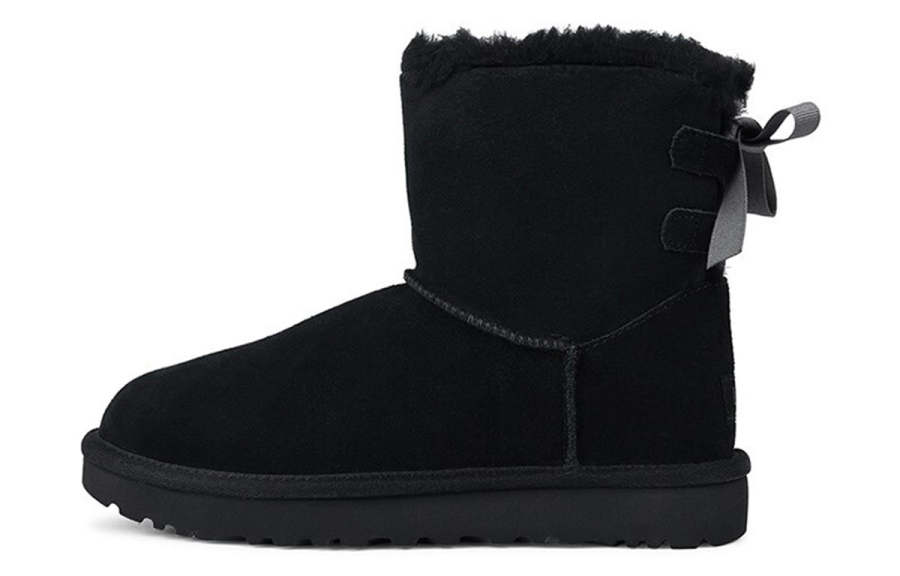 UGG UGG Mini Continuity Bow Fleece Lined Black Women's