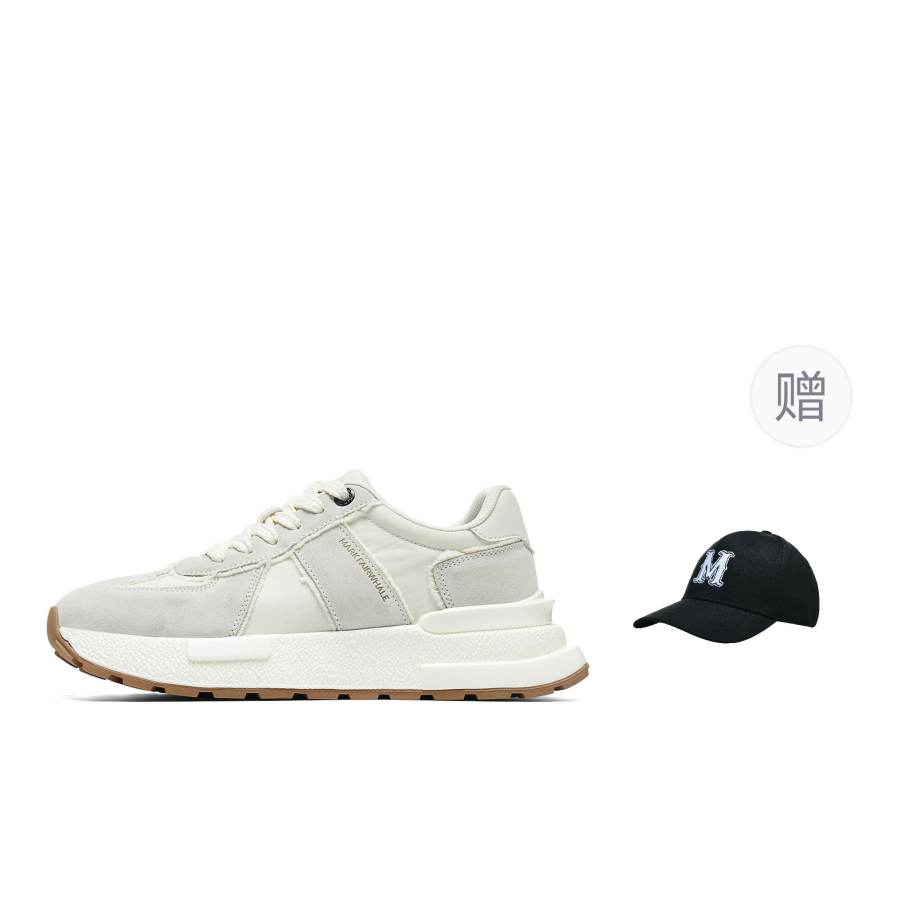 FAIRWHALE Pigskin Cushioning Rebound Abrasion Resistant Low top Casual Shoes Men's