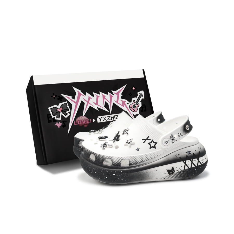 Crocs Crocs Crush Clog Clogs Unisex Black White