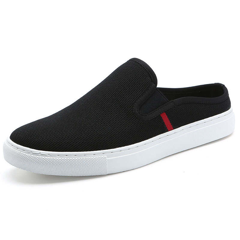 KAQIAODI Mesh Closed Toe Slippers Men's Black