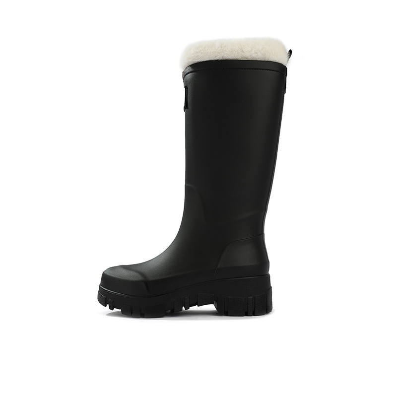 UBZ Rain Boots Women's Natural Black