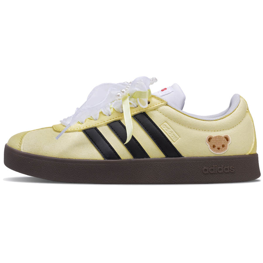 Adidas Adidas VL COURT 2.0 Ballet Bear, Soft Ambient Abrasion Resistant Abrasion Resistant Low top Skateboard Shoes Unisex