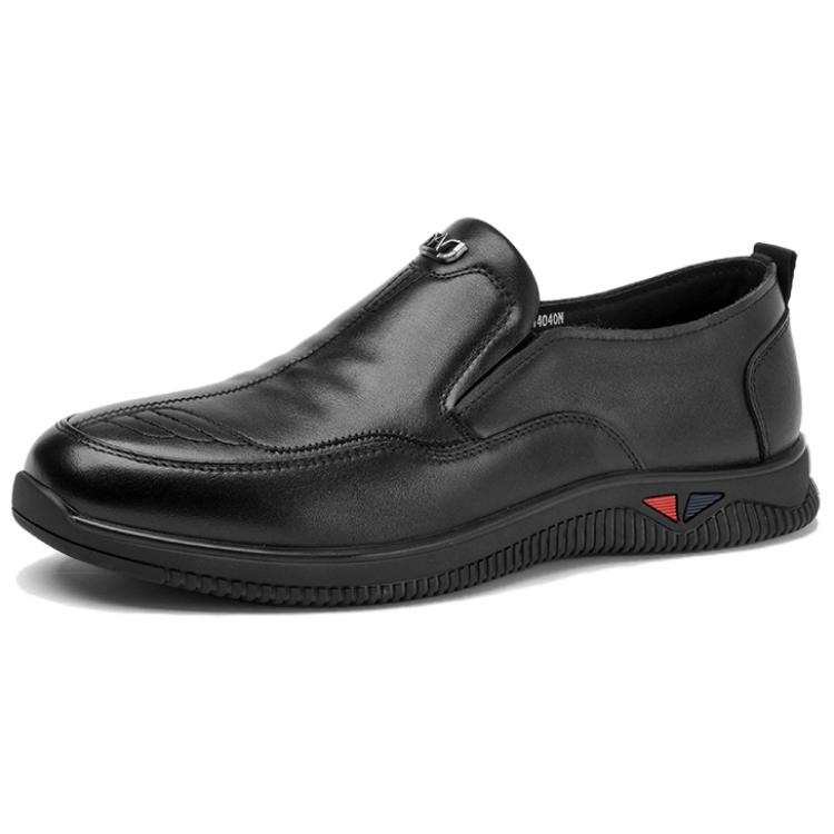 AOKANG Casual Leather Shoes Men's Black