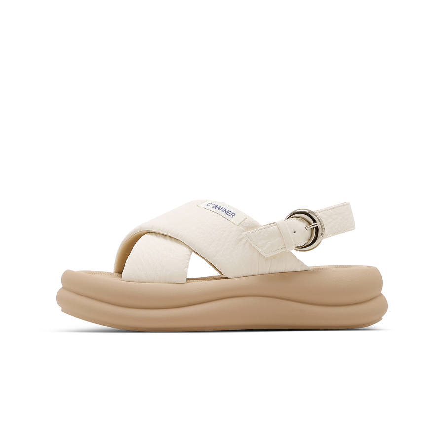 C°BANNER Synthetic Leather One Strap Sandals Women's
