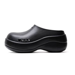 Mule Donkey Abrasion Resistant Slip Resistant Abrasion Resistant Slip Resistant Closed Toe Slippers Unisex Black