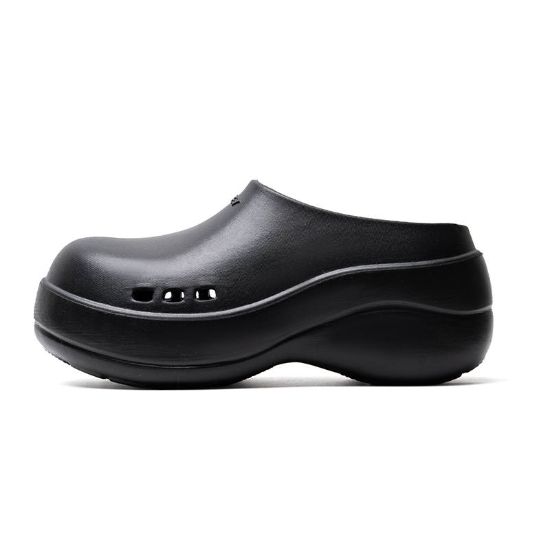 Mule Donkey Abrasion Resistant Slip Resistant Abrasion Resistant Slip Resistant Closed Toe Slippers Unisex Black
