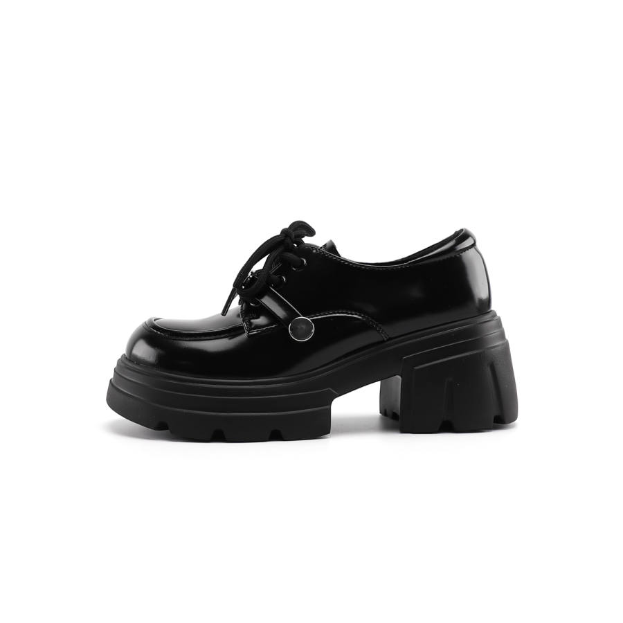 JOSINY Synthetic Leather Casual Shoes Women's Black
