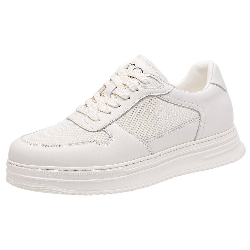 GOG Invisible Height Increasing 8cm Mid top Skateboard Shoes Men's
