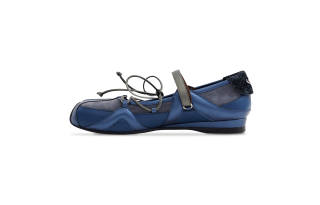 RUNTOTHEFUTURE Cow Suede Mary Jane Shoes Women's Blue