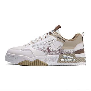 CIROHUNER Leather Low top Skateboard Shoes Men's