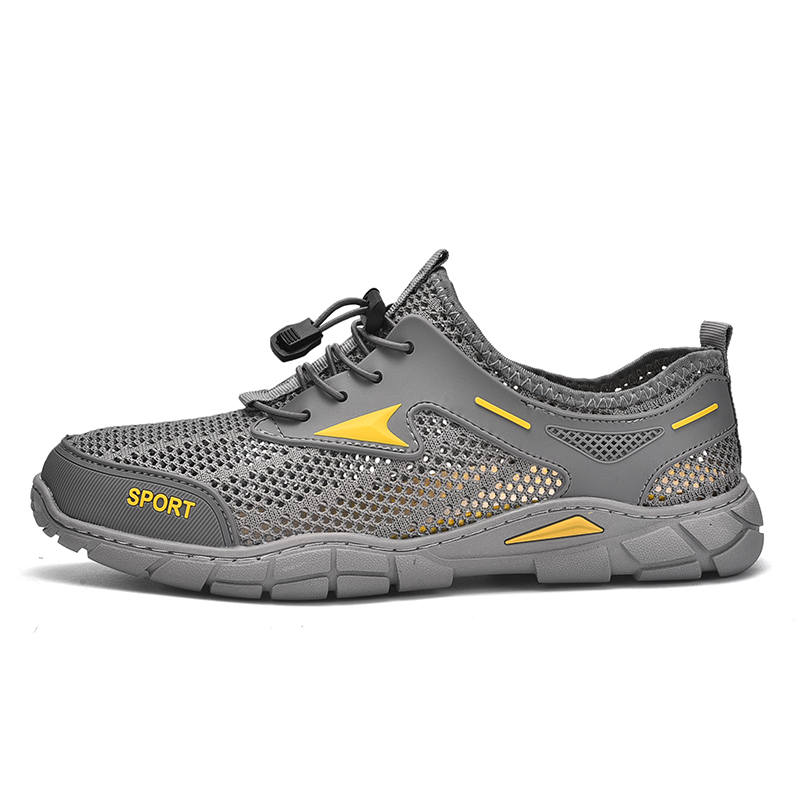 JIGONGYANG Casual Shoes Men's Low Top Black/Gray/Sand