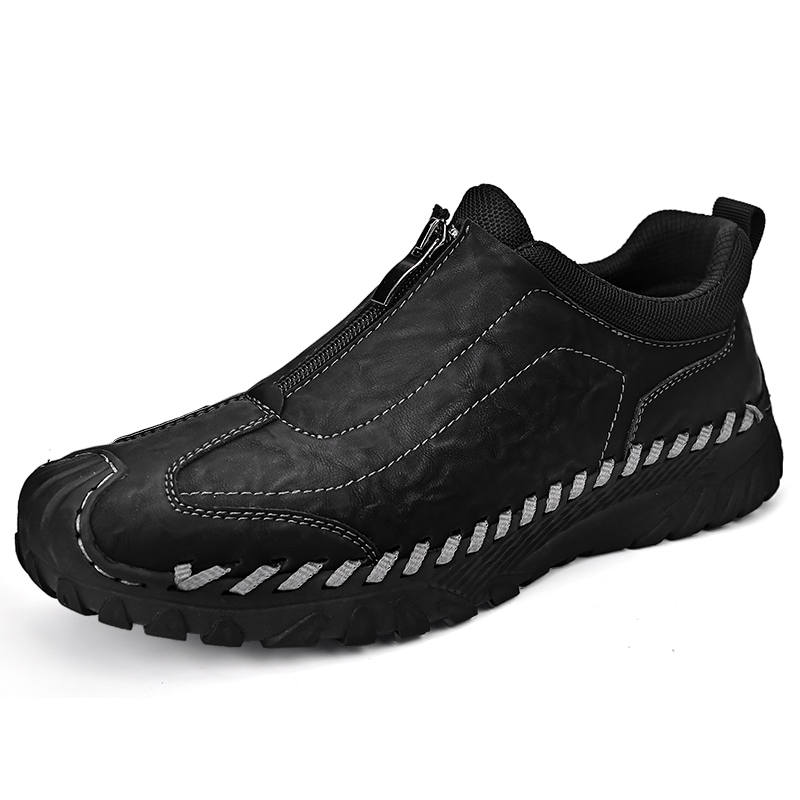 Laoks Men's Casual Shoes Men's Low Top Black/Khaki