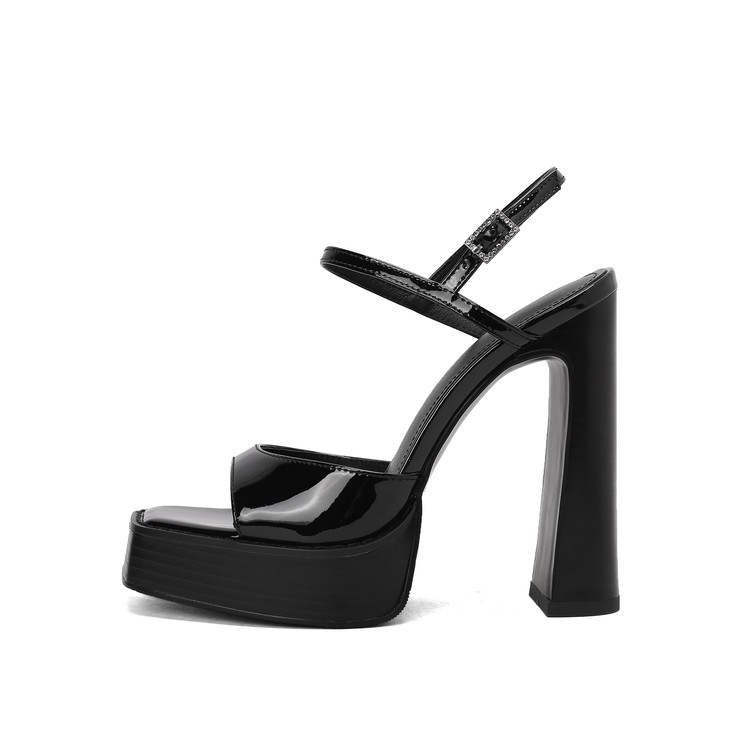 SUYANJIAO Cow Leather One Strap Sandals Women's