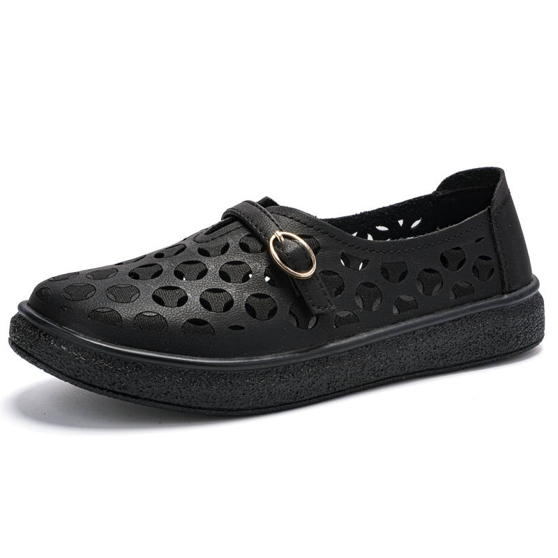 Reivantix Reivanti Microfiber Leather Casual Shoes 2.5cm Women's Black