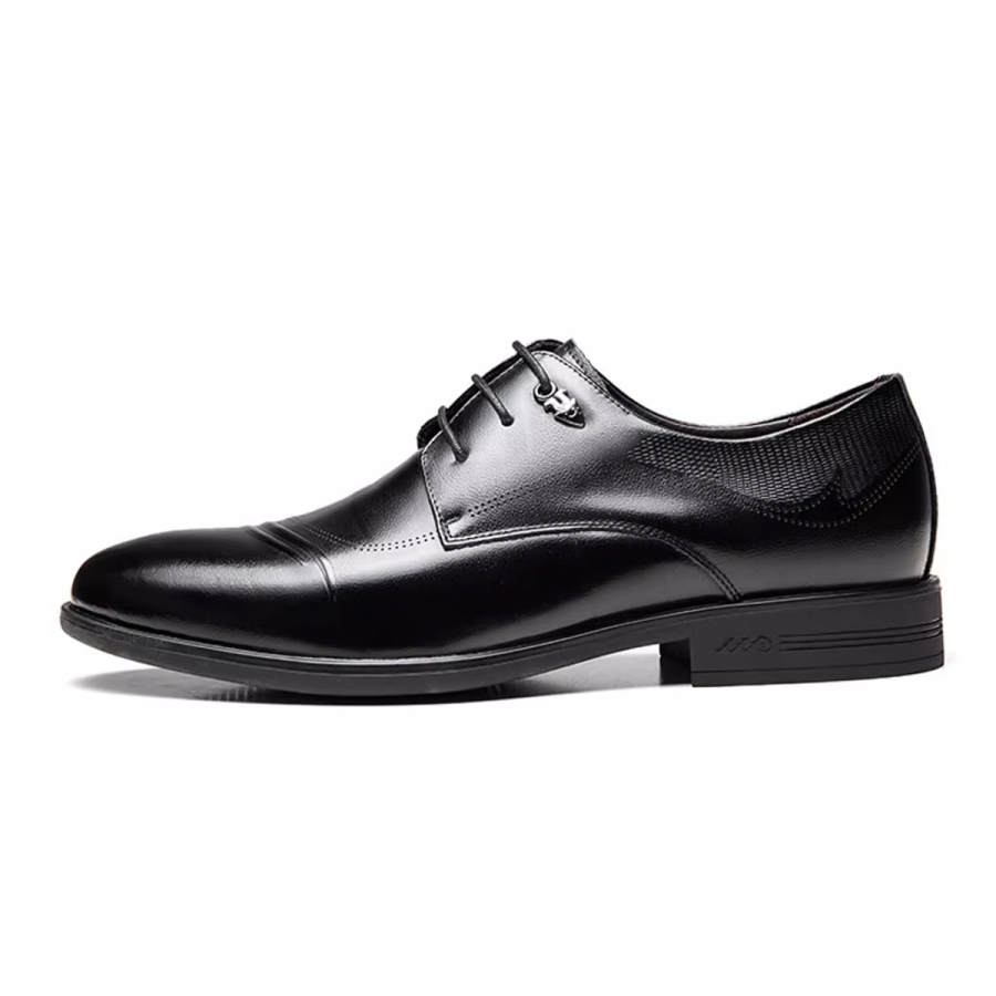 Spider King Cow Leather Dress Shoes Men's Black