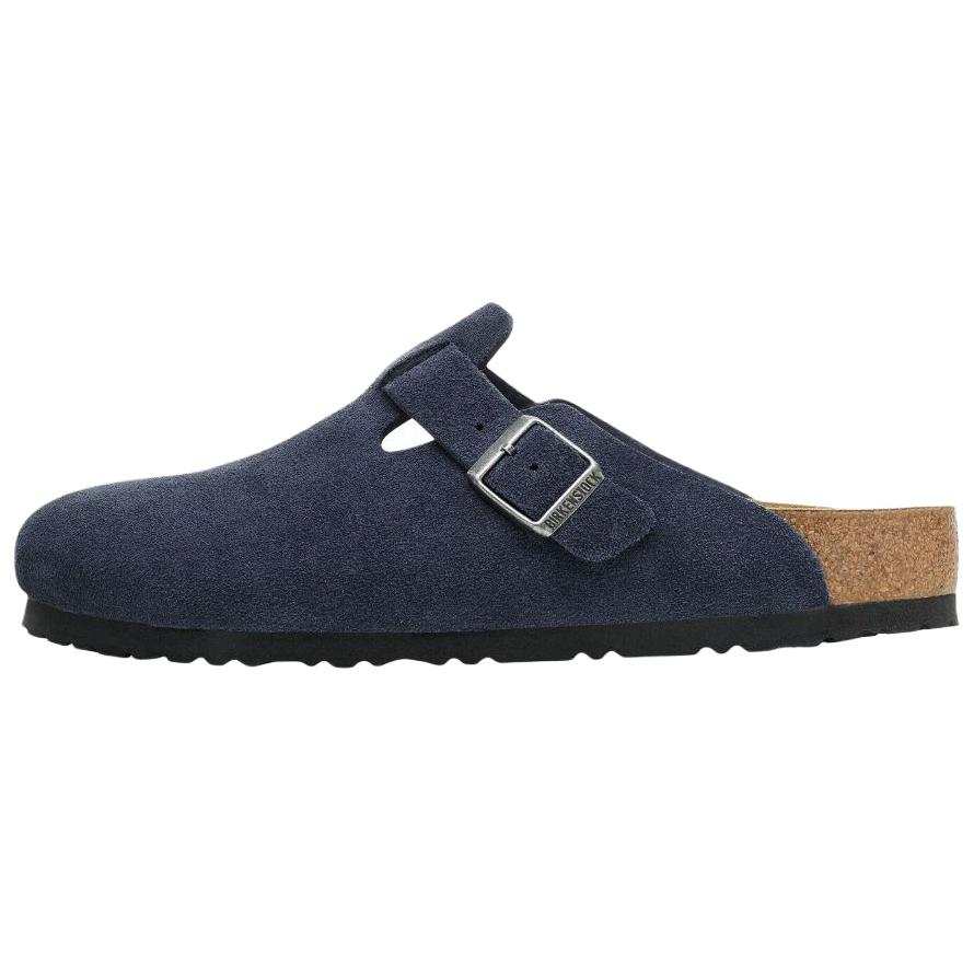 Birkenstock Boston Breathable Abrasion Resistant Birkenstock Shoes Unisex Marine Blue