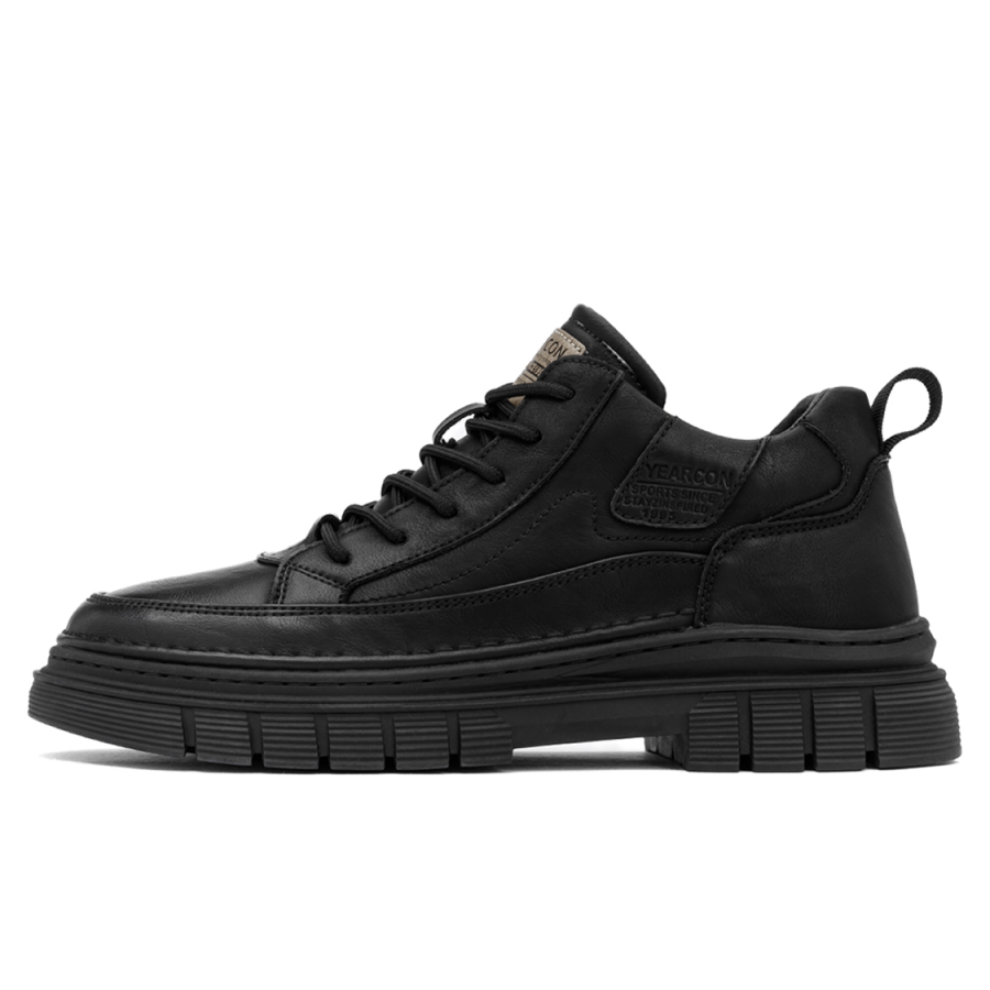 YEARCON YEARCON Work Boots Men's Low Top Chestnut Brown, Agate Black