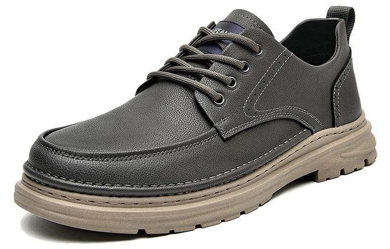HLA Men's Casual Shoes Men's Low Top Dark Gray/Earth Yellow