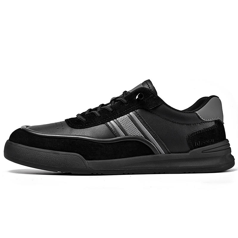 WENNAI Low top Skateboard Shoes Men's Black