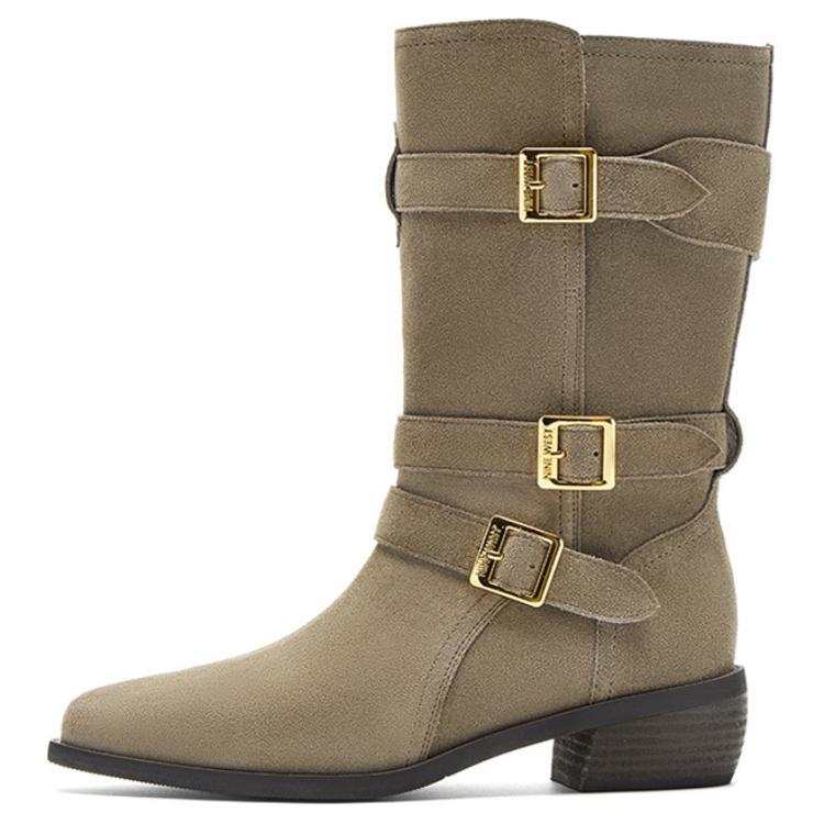 NINE WEST NINE WEST Cow Split Leather Ankle Boots 4.5cm Women's
