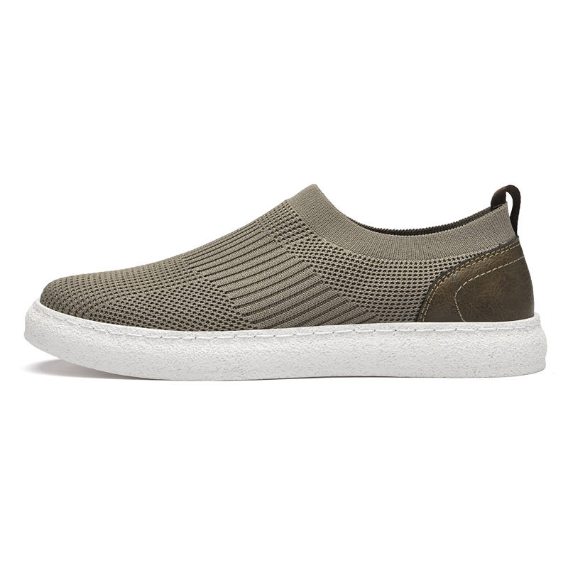 WENNAI Fabric Low top Casual Shoes Men's Khaki