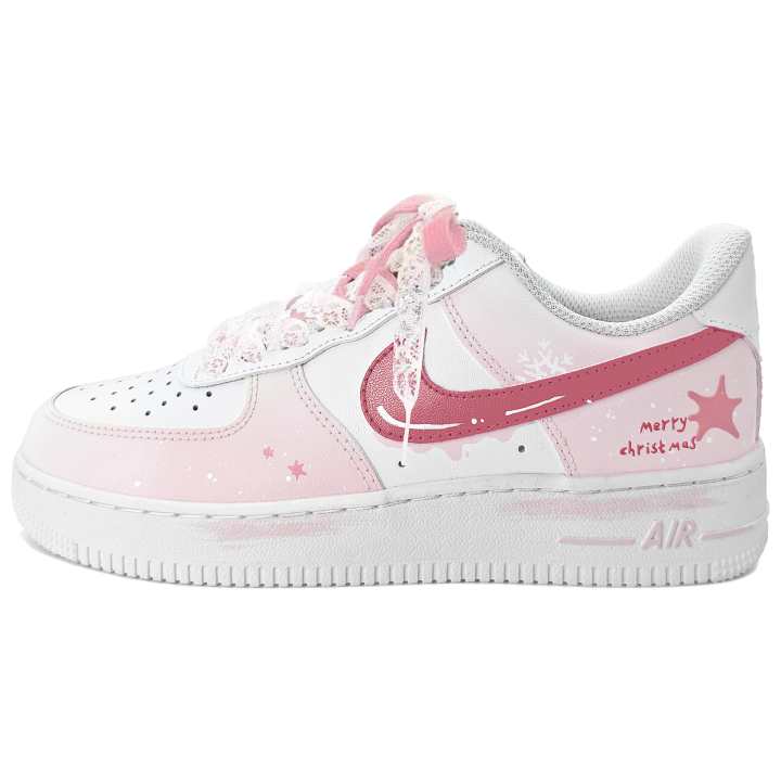 Nike Nike Air Force 1 Snow Sakura Song Leather Low top Skateboard Shoes Unisex Cherry Blossom Pink