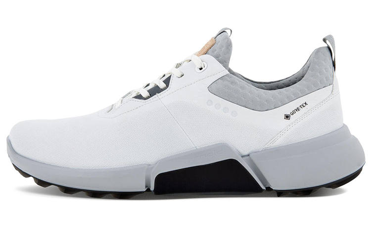 Ecco Ecco Leather Comfortable Abrasion Resistant Low top Golf Shoes Men's White
