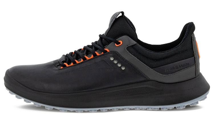 Ecco Leather Cushioning Slip Resistant Abrasion Resistant Coverage Low top Casual Shoes Men's Black